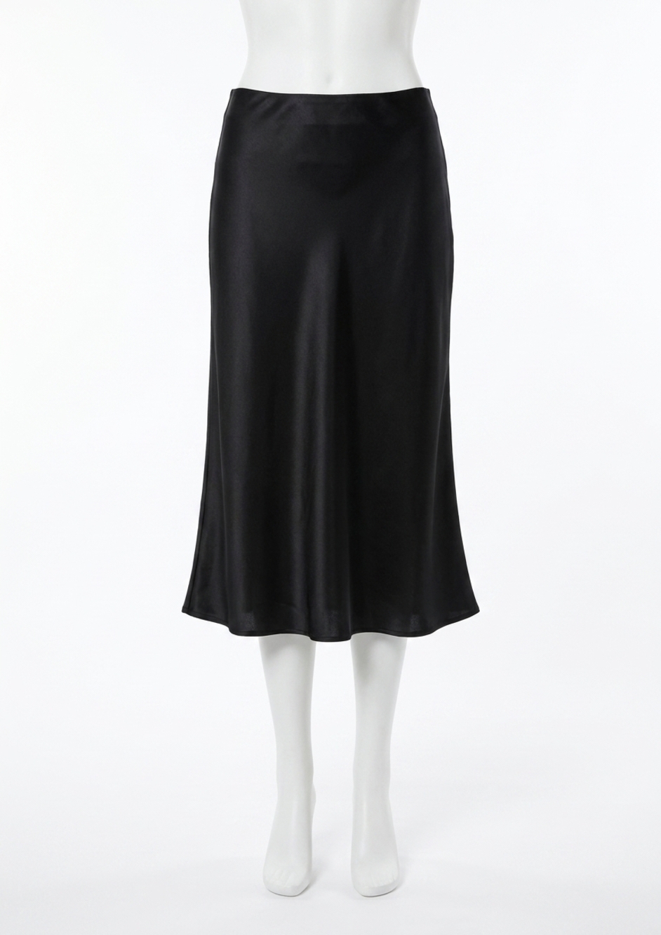 NEW MICHAEL STARS leila bias midi skirt in black